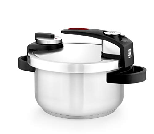 BRA Tekna Olla a Presión Rápida, Acero Inoxidable, Gris, 22 cm