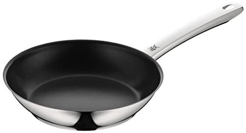 WMF SELECTit! Sartén con mango de 24 cm, universal, antiadherente, Cromargan®: acero inoxidable 18/10, suelo TransTherm®, apta para hornos