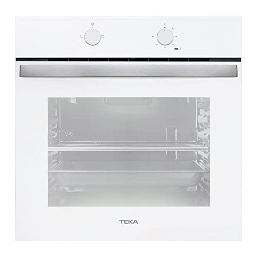 Teka HBB 490 - Horno Convencional de 60 cm con HydroCleanECO, 3 Funciones de Cocinado, Soportes Cromados, 5 Alturas de Cocinado, Ventilación Dinámica, Color Blanco