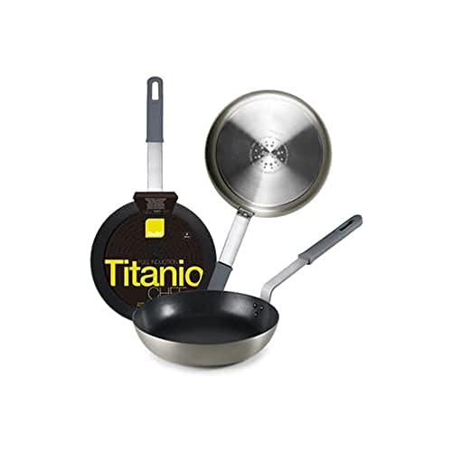 IBILI 485024 - Sartén Titanio, Acero, Negro, 44 x 24 x 5 cm