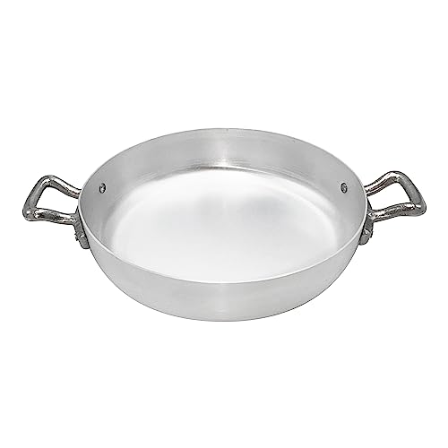 Ollas Agnelli Pan de Aluminio BLTF, con 2 Asas en Acero Inoxidable, Plata, 20 cm