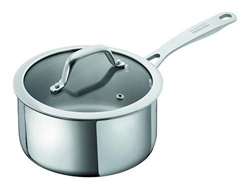 KUHN RIKON Allround, Cazo para para horno e inducción con tapa de cristal, 16 cm/1,5 litros ,Acero inoxidable