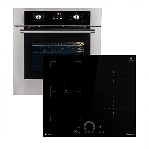 Conjunto: 60cm Horno electrico empotrable EB8013ED + 59cm Placa induccion IH85901FZ / Rotisserie/Sensor de temperatura del núcleo/Parrilla/Aire caliente / SET8013IH592FZ