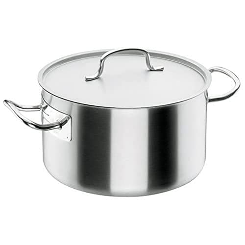 Lacor - 50025 - Cacerola Alta Con Tapa Chef Classic 24cm Inox