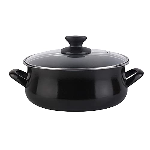 Cacerola black tapa vidrio 28 cm