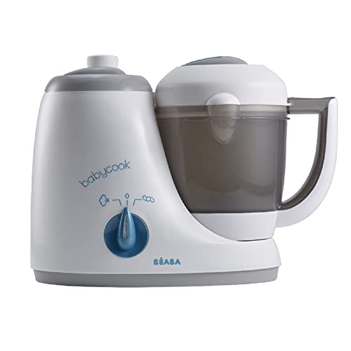 BÉABA Babycook Original, Robot de Cocina para Bebé 4 en 1, Mezcla, Calienta, Cocina al Vapor, Descongela, Comida Casera Rápida, 15 min, Accesorios incluidos