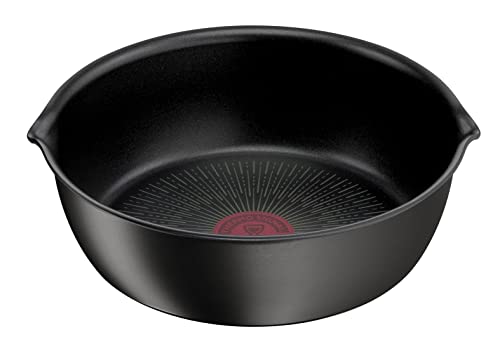 Tefal Ingenio Eco Resist - Sartén profunda de 26 cm, apilable, inducción, revestimiento antiadherente, indicador de inicio de cocción, cocción sana, entrada perfecta, fabricada en Francia L3978502
