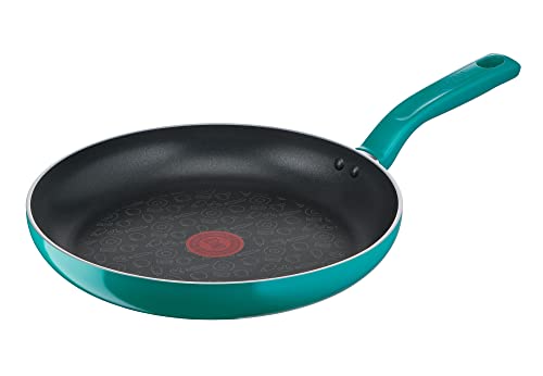 Tefal ChefClub by Sartén 28 cm, color azul pato, revestimiento antiadherente Titanium, función termo-Signal, para todo tipo de cocinas, incluida inducción G8040604
