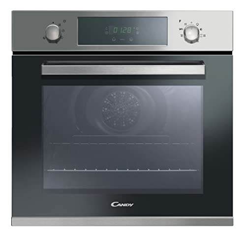 Candy Timeless FCPK606X/E, Horno Pirolítico, 65L, Ventilador Enfriamiento, Limpieza Pirolítica y Aqualítica, 9 Funciones, Temporizador, Táctil y Mandos Push&Pull, Puerta 3 Cristales, Clase A, Inox