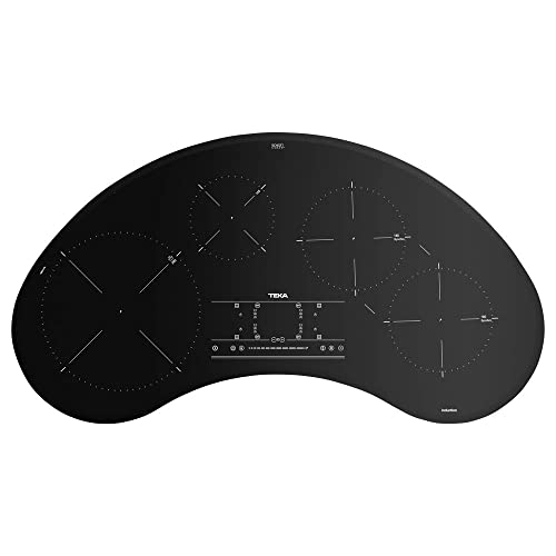 Teka IRC 9430 KS - Placa Induccion 5 Fuegos (4 + Synchro), Placa Inducción 95cm, Fácil de Instalar, con Sistema Touch Control Slider, Color Negro