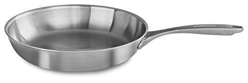 KitchenAid KC2C12SKST - Sartén con núcleo de cobre de 5 capas, acabado en acero inoxidable