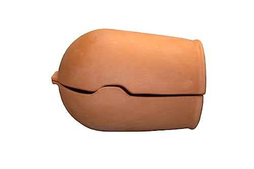 HORNO DE BARRO CON TAPA, TERRACOTA NATURAL, OLLA ROMANA, SUCUS, COCINA CON MUCHO JUGO, COCINA DE UNA MANERA TRADICIONAL UTILIZANDO TU HORNO CONVENCIONAL