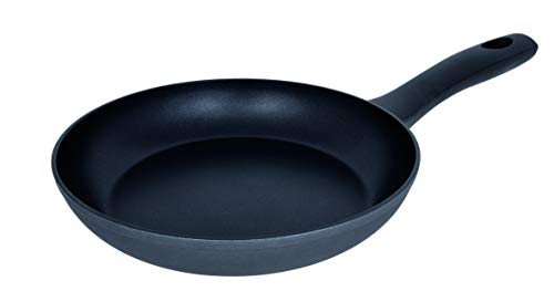 Arcos Serie Kaula | Sarten Antiadherente 26 cm | Aluminio Forjado | Recubrimiento QuanTanium | Apta cualquier cocina | Mango Efecto Frio | Sistema ahorro energético | Apta lavavajillas | Color Negro