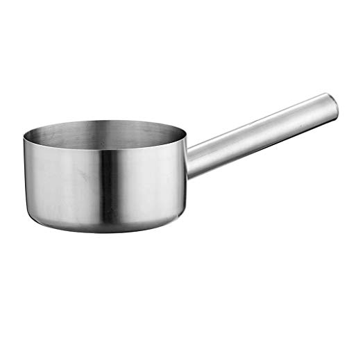 Cacerola de Leche Olla de leche de acero inoxidable antiadherente Cacerola de fondo plano Herramienta portátil for cocinar olla de calentamiento de sopa leche Cazo/Saucepan (Color : 18cm)