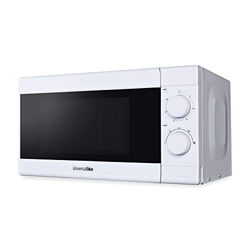 Universal Blue - Microondas sin Grill - Capacidad 20L - Microondas Blanco - Potencia 700W