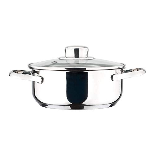 MAGEFESA ® Dux tartera de 26 cm, la Familia de Productos Dux está Fabricada en Acero Inoxidable 18/10, Compatible con Todo Tipo de cocinas, Incluido induccion, fácil Limpieza y Apta para lavavajillas