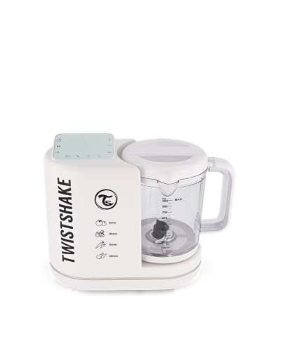 TWISTSHAKE 6in1 Baby Food Processor Batidoras, licuadoras y Robots de Cocina, Plástico, Blanco
