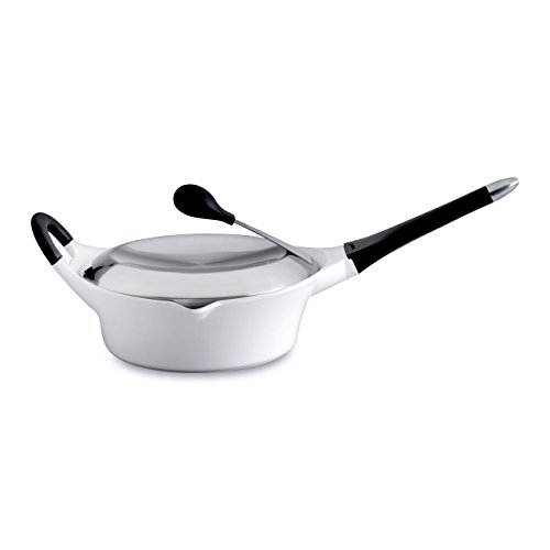 Berghoff Auriga Induction-Friendly Cubierto de Profundidad sartén con Revestimiento Antiadherente de cerámica, 26 cm (3,5 L), Color Blanco