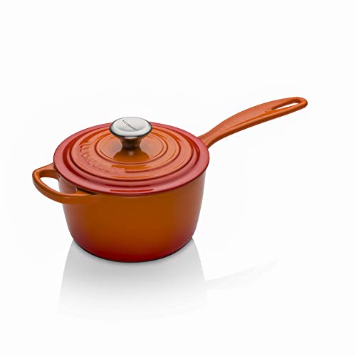 Le Creuset Cazo de hierro fundido, Redondo, diámetro18 cm, 2.2 L, Volcanico, 21181180902430