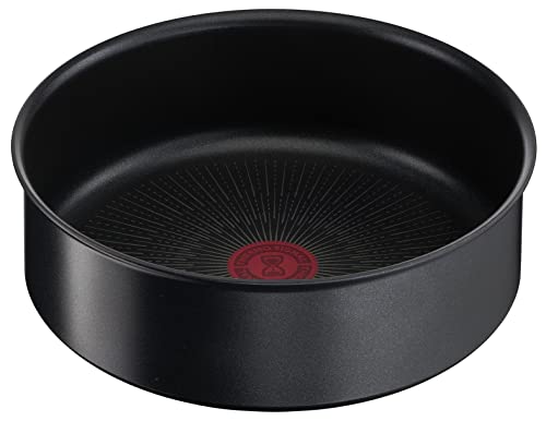Tefal Ingenio Unlimited L7633502 - Cazo (24 cm, apilable, mango extraíble, antiadherente, inducción), color negro