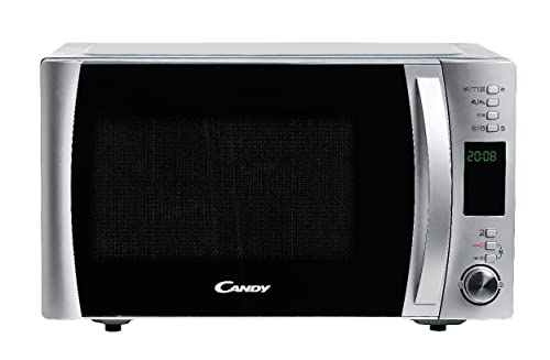 Candy X-Range CMXC 25DCS, Horno Microondas con Grill, 25L, 2000W, 5 Niveles, Digital, 40 Programas, Bloqueo, Plato 31,5CM, Grill Rack, Plato Crunchy, Express Cooking, Temporizador, App simply-Fi, Inox