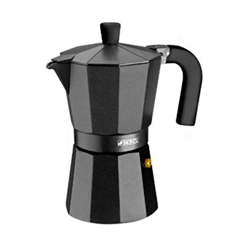 Bra 170456 Cafetera Deluxe Noir 6 Tazas Color Negro en Aluminio