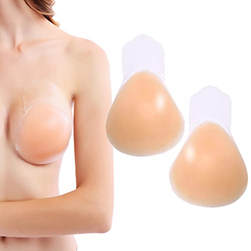 VicSec Sujetador Adhesivo Silicona, Copa Invisible Push Up sin Tirantes Nudebra Uso en Vestido de Boda, Vestido de Noche, Festivales para Mujer Sostén Cómodo Reutilizable
