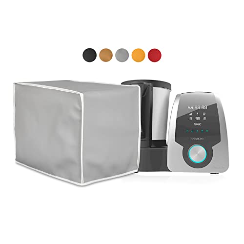 HOMELAY Funda protectora de calidad TOP compatible con Cecotec Mambo (Excepto Mambo Touch). Fabricación artesanal en España. Material Polipiel antimanchas, antibacterias. Cubierta en color Gris