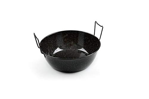 Garcima Sartén Freidora Doble, Esmaltado, Negro, 30 cm