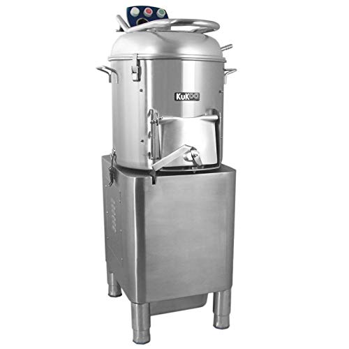 Máquina Peladora Patatas Maquina Pelar Patatas Uso Comercial Doméstico Capacidad 20kg Producción 190kg/Hora Motor 950W Temporizador Sistema Arranque Parada Papel de Revestimiento Abrasivo GRATIS