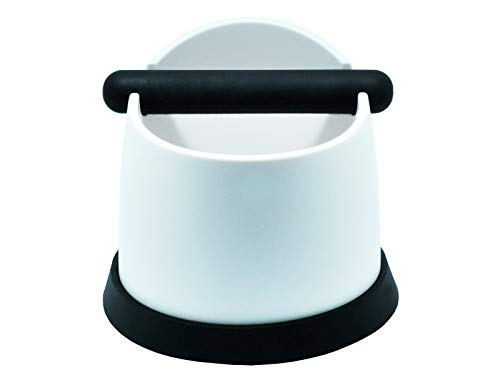 Scarlet Espresso Pico Bello - Recipiente para posos de café con portafiltros, color blanco