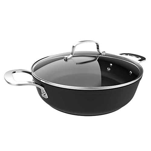 Cecotec Olla Baja Polka Fantasy 28 Low Pot Silver. 28 cm, Capacidad 4,1 L, Aluminio Forjado, Revestimiento Antiadherente Whitford Eterna, Libre PFOA, Apta para todo tipo de cocinas, Tapa