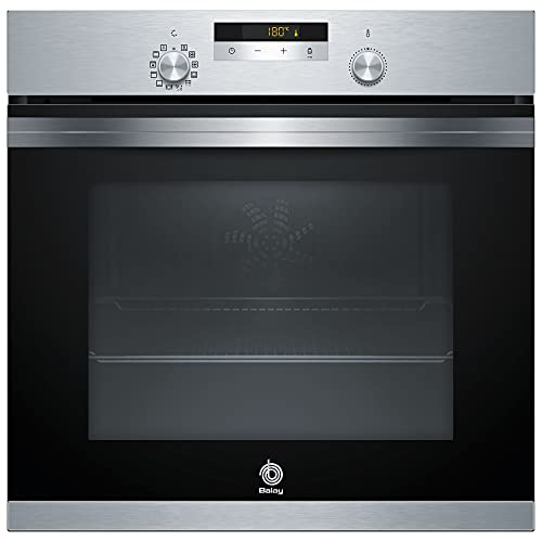 Balay 3HB4841X1 - Horno pirolítico y con Aqualisis, 60 cm, Serie Acero, Mandos Ocultables, Lanzamiento 2021