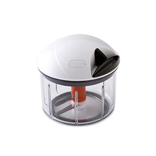 Fissler Finecut Picadora de verduras y frutas, multitrituradora manual, cortador universal de cocina, picador de cebollas con tirador, mezclar, hacer girar y almacenar