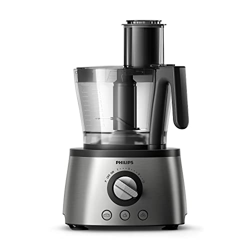 Philips Robot de Cocina y Licuadora - 1300W, 32+ Funciones, Jarra 3.4L, PowerChop, Cuchilla y Discos de Acero Inoxidable (HR7778/00)