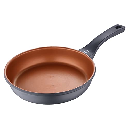 SAN IGNACIO Bronze | Sartén Antiadherente de 24 cm | Fabricada con Aluminio Fundido | Distribución Eficiente del Calor | Con Mango Soft Touch | Apta para Todo Tipo de Cocinas