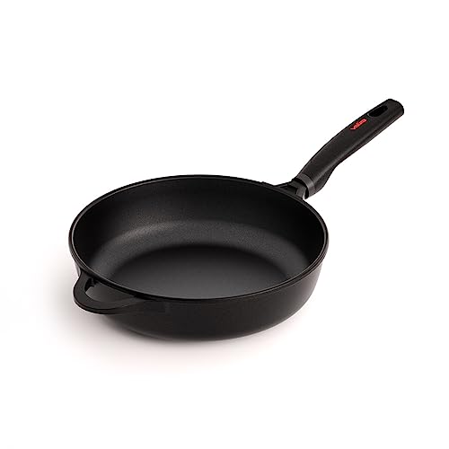 Valira Origen - Sartén Honda premium de 28 cm hecha en España, aluminio fundido con antiadherente reforzado, no apta para inducción
