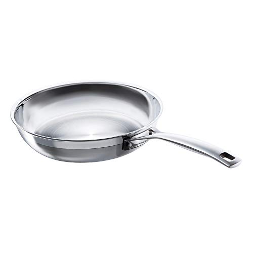 Le Creuset Evolution Sartén alta, Acero inoxidable 3-ply, Sin revestimiento, diámetro 24 cm, 96200224001100