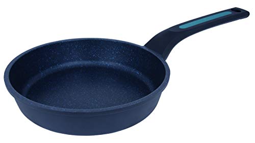 Arcos Serie Thera | Sarten Antiadherente 16 cm | Aluminio Fundido | Apta cualquier cocina | Mango Ergonómico Plástico y Silicona | Sistema ahorro energético | Apta lavavajillas | Color Negro y Azul