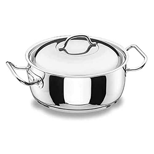 Lacor - 72024 - Cacerola con Tapa Profesional 24 cm Inox