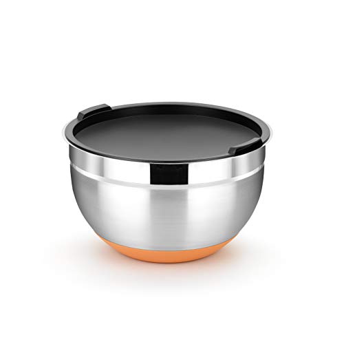 BRA Efficient Bol de Acero Inoxidable 24 cm, 5.4 litros