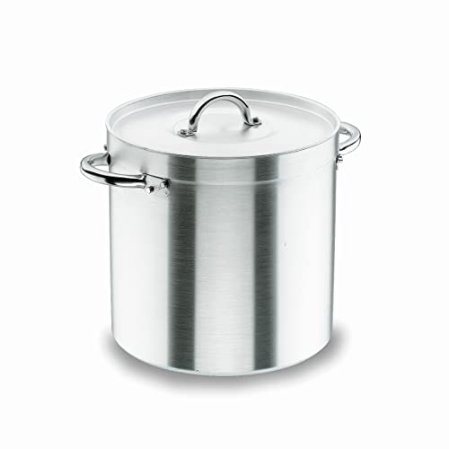 Lacor - 20134 - Olla Recta Con Tapa Chef Aluminio 34 cms