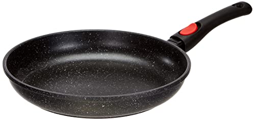 Kamberg Sartén 30 cm, mango extraíble, aluminio fundido, revestimiento piedra antiadherente, todos los incendios, incluida la inducción, sin PFOA