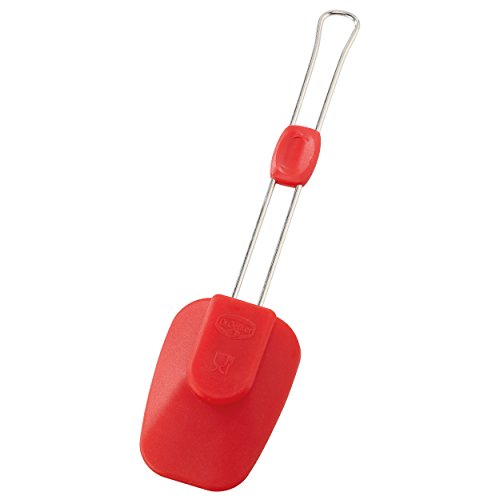 Dr Oetker Espátula Mezclar 26.5Cm, Acero Inoxidable y Silicona Platinum de Calidad Superior, Color Rojo e Inox, Apto para Lavavajillas, Resistente Desde -40ºC Hasta 230ºC
