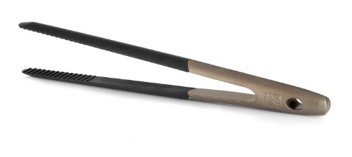 BRA Air - Pinza de Cocina de Nailon, Agarre en Silicona, Color Dorado (Braisogona_A193007)