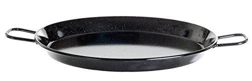 Paella de sartén, de acero esmaltado, 80 cm de diámetro, el original de la bandera de España de Paella World