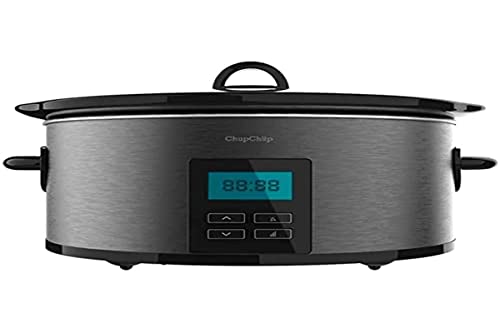 Olla de cocción lenta - Cecotec Chup Chup Matic, Cerámica, 5.5 l, Programable 24h, Temporizador, Inox