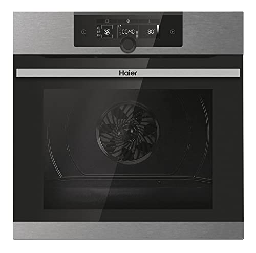 Haier Series 2, HWO60SM2F3XH, Horno multifunción 70 litros, Wi-Fi, Iluminación led lateral, Limpieza h2O, Clase A+, Inox, 59,5 x 59,5 x 56,8 cm