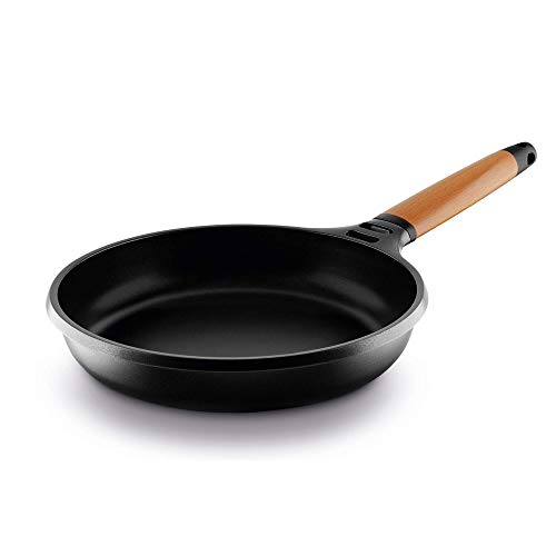 Castey - Sartén Inducción 28 cm Mango Madera Cedro