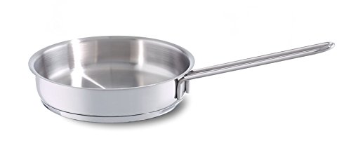 Fissler Häppchen Sartén de 0,5 L y 16 cm de diámetro, acero inoxidable, sin revestimiento, minisartén, ideal para porciones pequeñas, inducción